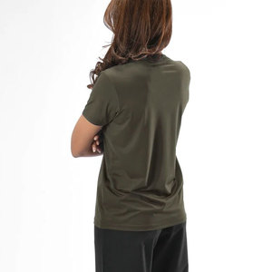 Camiseta Deportiva de Manga Corta para Mujer, Estilo Veraniego, Larga, de Spandex y Poliéster, Ligera, 200 Gsm, Tejido de Punto, Absorbente de Sudor - Product Image 4