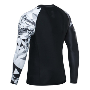 Custom Fishing Training Nylon Spandex Rash Guard With UPF 50 Ergonomic Seams And Custom Chest Logo Long Sleeve <b>Compression</b> <b>Shirt</b> - Product Image 3