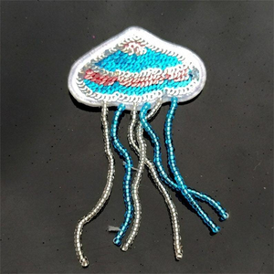 Porte-clés brodé de perles délicates au toucher doux, porte-clés créatif brodé de perles multicolores - Product Image 6