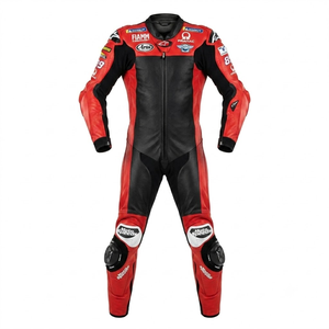 Traje de Carreras Jorge Martin MotoCP, Traje de Motociclista de Cuero de Vaca/Canguro Rucati, Mono de Cuero para Motociclismo, Nivel 2 CE Pro - Product Image 1