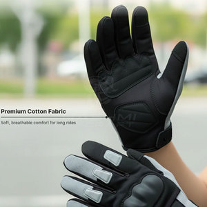 Premium Breathable Outdoor Sports Wear Full <b>Finger</b> Cycling Gloves With Safety Grip Shock Absorption For Mountain <b>Bike</b> Training - Product Image 6