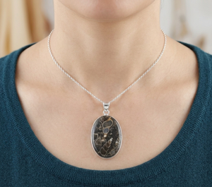 <b>Top</b> Quality Turlite Stone Pendant 925 Sterling Silver <b>Rose</b> Gold Yellow Gold Plated Oval Handmade Statement Jewelry Gift for Her - Product Image 2