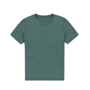 T-shirt en laine mérinos pour homme, col rond, décontracté, personnalisé par l'usine Solarwool - Product Image 6