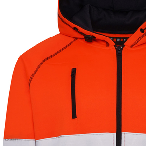 Sudadera con capucha de alta visibilidad para hombre, hecha a medida, transpirable, ropa de trabajo de alta visibilidad en diferentes tallas y colores - Product Image 5