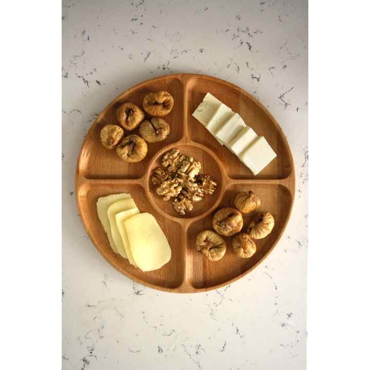 5 Compartment Presentation Serving Plate Snack Bowl 30 Cm