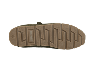 Dlords Zapatos planos Mary Jane de cuero de ante verde oliva para mujer, con punta cuadrada, correa en el tobillo, cómodos, transpirables, informales, para todas las estaciones - Product Image 3
