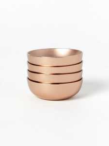 Frutero Redondo Apilable de Acero Inoxidable Color Oro Rosa, Plato para Servir, Decoración Moderna para Mesa, Recipiente Decorativo para el Hogar - Product Image 1