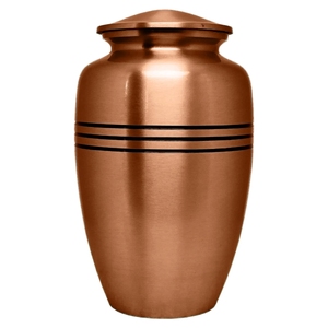 Classic Brushed Silver Metal Cremation <b>Casket</b> Solid Brass Plain Remembrance <b>Ash</b> Storage Urn Factory Direct - Product Image 3