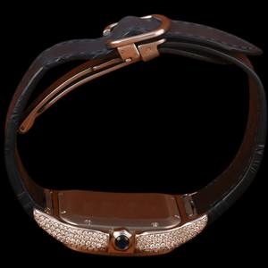 Expansive Moissanite Custom Diamond <b>Square</b> Dial Roman Numerals Silver Band Quartz Movement Fashion Hip Hop Unisex Jewelry - Product Image 6