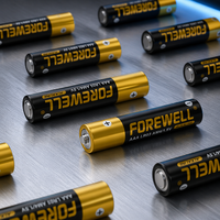 Baterai Alkali FOREWELL Berkinerja Tinggi LR6 AA 1.5V Energi Tahan Lama untuk Peralatan Rumah Tangga, Mainan, Remote Control, Senter