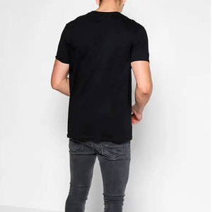 T-shirts pour hommes Streetstyle légers, à séchage rapide, 100% coton, mode, prix bas, coupe ample. - Product Image 5