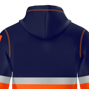 Sweat-shirts de sécurité pour hommes avec logo et taille personnalisés, vêtements de travail standard haute visibilité, pull à col rond, robuste, nouveau design simple - Product Image 4