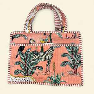 Sac à ordinateur portable professionnel moderne |   Tissu en coton durable et écologique |   Surpiqûres robustes |   pour les réunions d'affaires au bureau et les voyages - Product Image 4