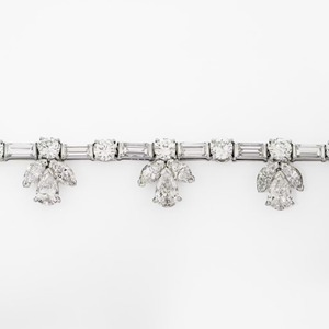 Collar de Oro Sólido de 14K con Diamantes Cultivados en Laboratorio de Corte Múltiple de 30.00CT, Engastados en Puntas, Convertible 2 en 1, Certificado IGI, Joyería Fina de Lujo - Product Image 3