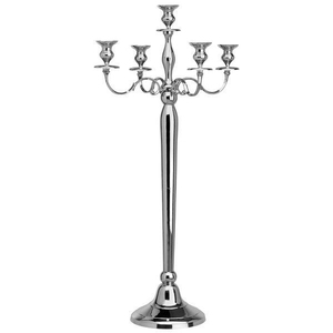 Luxurious 5 Arm Antique Aluminium <b>Tall</b> Floor Metal Candelabra Candle Holder for Wedding Event <b>Table</b> Centerpiece & Home Decor - Product Image 5