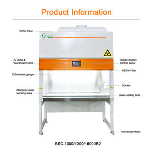 कारखाने निर्मित जैव सुरक्षा कैबिनेट वर्ग ii. माइक्रोजैविक प्रयोगशाला के लिए बी 2 जैविक सुरक्षा कैबिनेट - Product Image 2