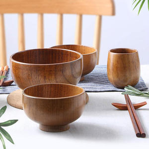 Tazón de Madera de Gran Capacidad con Diseño de Vetas Naturales para Fiestas, Exhibición en Buffet y Experiencias Culinarias Familiares - Product Image 5