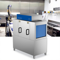 Lave-vaisselle à convoyeur de type rack en acier inoxydable 304 pour la restauration, économique, pour la vaisselle de restaurant et de cuisine