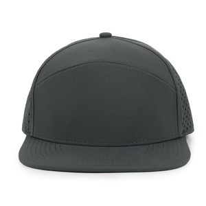 Gorra Snapback Gris Oscuro de 6 Paneles, Unisex, Ajustable, de Sarga Sólida, Estilo Béisbol, Casual, para Adultos, para las Cuatro Estaciones - Product Image 1