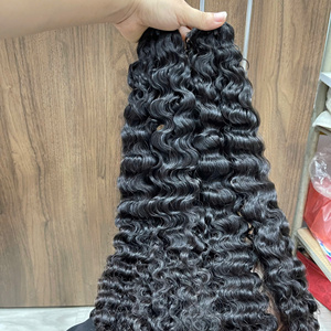 Extensions de cheveux humains vietnamiens doublement étirés, bouclés à la vapeur, tissage machine, lots de mèches à boucles vapeur - Product Image 6