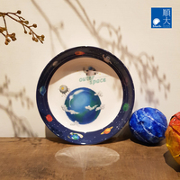 Assiette ronde en mélamine, assiette à dessert profonde, vaisselle incassable pour restaurant, pour école maternelle, pour enfants