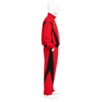 Ensemble de survêtement en nylon coupe-vent avec logo, veste zippée et pantalon de survêtement, dernier design, fabriqué par Elson Sports