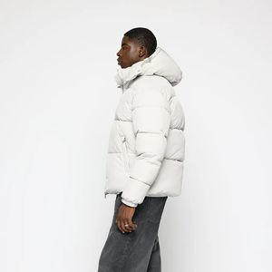 Custom Men's Winter <b>Waterproof</b> Coated Puffer <b>Jacket</b> <b>Plus</b> <b>Size</b> Windproof MEMORY FABRIC Smart Casual Cotton High Street Printed - Product Image 2