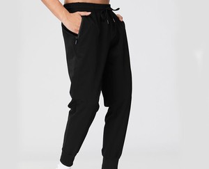 Nouvel Arrivage Pantalon Jogger Évasé Streetwear Personnalisé en Polaire 100% Coton Respirant Taille Mi-Haute Élastique Devant Plat Coupe-Vent pour Homme - Product Image 1