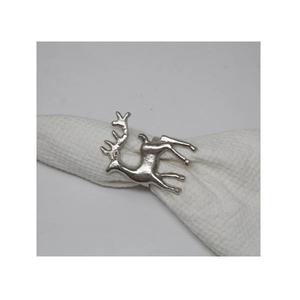 Porte-serviettes décoratif moderne en aluminium en forme de renne, écologique, pour la décoration de table de Noël et de mariage, vente en gros. - Product Image 1