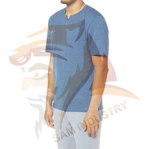 Camiseta de manga corta de corte regular para hombre, 100% algodón y poliéster/algodón, transpirable. - Product Image 6