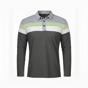 Camiseta de Manga Larga para Hombre, 100% Algodón, Tejido Sólido, Transpirable, con Logotipo Personalizado, Proveedor Mayorista - Product Image 3