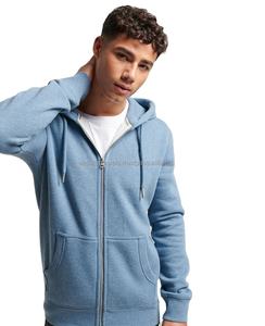 Venta al por mayor Unisex de alta calidad chaqueta con capucha personalizada Hombres Cremallera completa Sudaderas con capucha Cremallera en blanco 100% Sudadera con capucha de algodón - Product Image 1