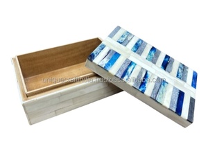 Caja de almacenamiento con incrustaciones de hueso hechas a mano de primera calidad | Elegante caja de recuerdo vintage | Organizador de joyas decorativas y regalos - Product Image 1