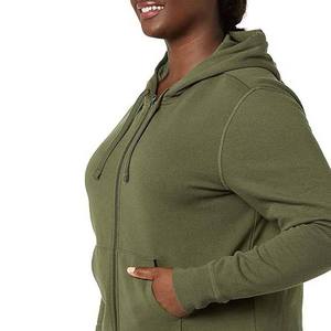 Sudadera con Capucha de Mujer en Oferta, 100% Algodón Tejido, Corte Regular, Transpirable, Color Sólido, para Otoño, Estilo Casual - Product Image 5