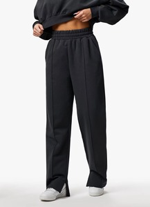 OEM Wholesale Unisex Winter Solid Fleece Breathable Cropped Tracksuit Hooded Crop <b>Top</b> <b>and</b> <b>Trouser</b> 2-Piece <b>Set</b> - Product Image 3