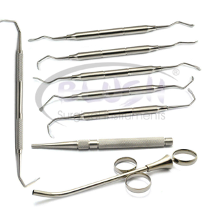 8-Piece Manual Dental Sinus Lift Surgery Set Stainless Steel Implant Oral Surgery Instruments CE Certified by <b>Blush</b> Surgical - Product Image 5