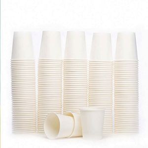 Custom Printing Logo Manufacture Price Hot Craft Disposable Single Wall Paper Cup UV Coating 8 10 Pcs/ <b>Polybag</b> Accept - Product Image 1