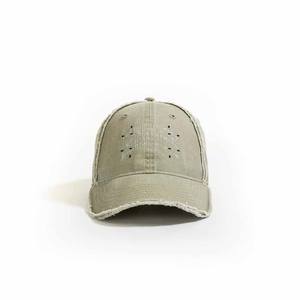 High Quality Distressed Hat Raw Seam Frayed Vintage Style Headwear Cotton Retro Trucker Caps Wholesale Manufacturer Baseball Cap - Product Image 2