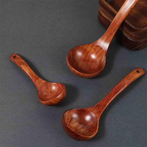 Trendy Wooden Serving <b>Spoons</b> Minimalist Design Long Handle Durable Natural Finish Handcrafted Handmade wooden shell <b>spoon</b> For Di - Product Image 1
