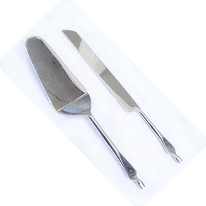 Phong Cách Mới Thép Không Gỉ Bánh Cưới Dao Và Máy Chủ Thiết Lập Trong Bánh Công Cụ Xử Lý Rắn Thép Không Gỉ Bánh Phục Vụ Bộ - Product Image 1