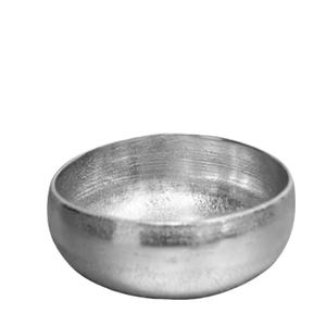 Bol rond élégant en aluminium avec finition argentée lisse parfait pour la décoration de table et les cadeaux modernes - Product Image 1