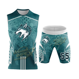 Maillot de volley-ball sublimé Mashadi IMPEX Wolf Team, unisexe, évacuation de l'humidité, polyester 320g, adulte, toutes saisons - Product Image 3