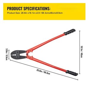Pinza Crimpatrice Manuale da 30 Pollici per Cavi in Acciaio da 5/32, 1/4, 5/16 - Product Image 4