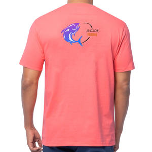 T-shirt personnalisé 100% polyester Dry Fit à manches courtes, respirant, séchage rapide, protection UV 50+, vêtements de pêche pour hommes - Product Image 2