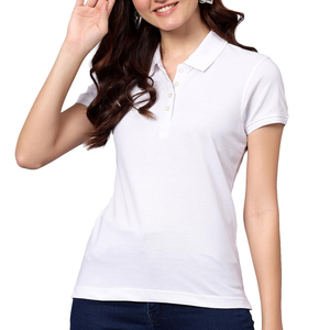 Polos de Golf Personalizados de Color Sólido, Tejidos, 100% Algodón, de Secado Rápido, Transpirables, para Verano, con Tela Suave - Product Image 1