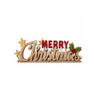 Merry <b>Christmas</b> <b>Wooden</b> Sign With Stars And <b>Tree</b> Traditional Handicraft Decoration - Product Image 3