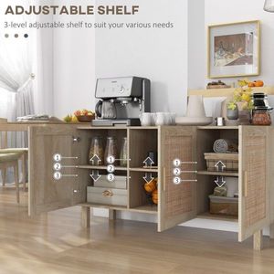 Natural Wood Kitchen Storage Cabinet Garage Cabinets As - Product Image 6