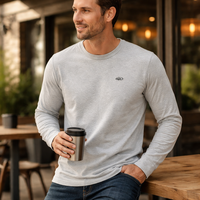T-shirts à manches longues personnalisés pour hommes, directement de l'usine - Vêtements pour hommes sur mesure en gros, fabrication OEM