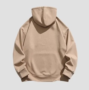 เสื้อสเวตเชิ้ตคอกลมทรงโอเวอร์ไซส์สำหรับผู้ชาย สีพื้น เรียบง่าย ระบายอากาศได้ดี ผ้าถักเนื้อกำมะหยี่ 100% ผ้าฝ้าย ทรงหลวม แขนยาว สำหรับฤดูใบไม้ผลิ - Product Image 4