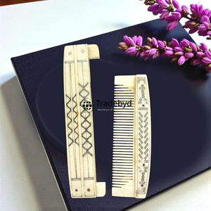 Tradebyd Premium Bone Hair <b>Comb</b> Handmade <b>Wide</b> Tooth <b>Comb</b> for Thick Curly Straight Hair Styling and Care - Product Image 3